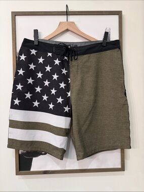 Patriotic Hurley Board Shorts